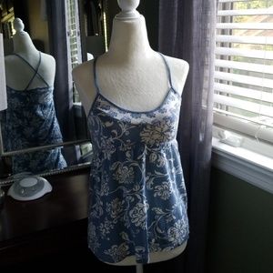 Aeropostale Spaghetti Strap Floral Top